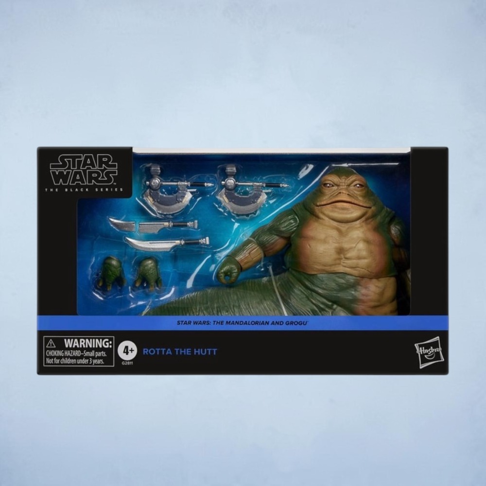 Star Wars Black Series 6" Deluxe Rotta the Hutt 11-in Mandalorian Grogu IN HAND